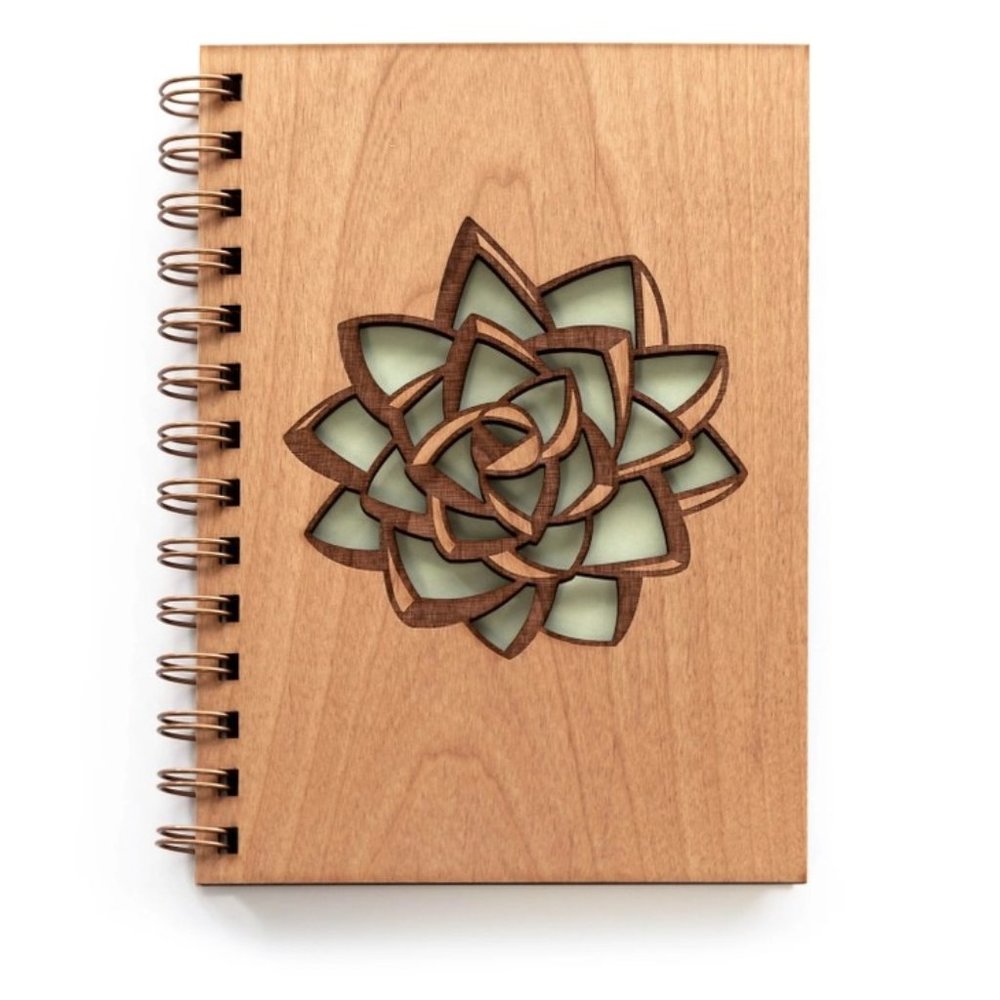 Wood Succulent Journal